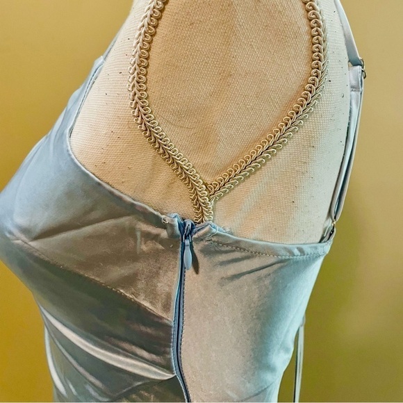 Princess Polly Recycled Fibers Maliha Mini Dress Blue Size 4 NWT NEW! - Picture 4 of 12